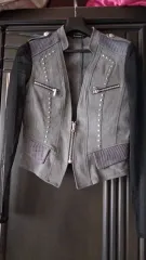 EGOIST ブラック バイカラー ジャケット