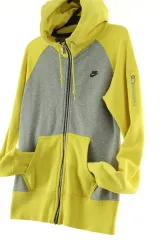 W(M) NIKE フードジップアップ 年代 実物 レア 必須アイテム 黄色 -15DF0