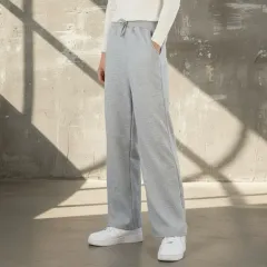 起毛コットンワイドトレーナーパンツ メンズ ロングスウェットパンツ チュニック