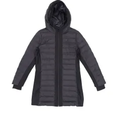 S PUMA プーマ レディース ブラック キルティング ダウン ロング 軽量ダウン 1202HR