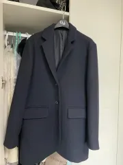 ネイビー オーバーサイズ レディース ジャケットコート