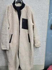 リバーシブル ボア フリース 양면 ロングコート Free!