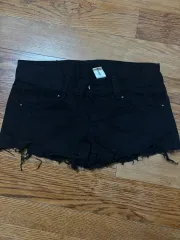 ブラック ショート デニム 水着 ショーツ