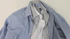 メンズ スリム 長袖Yシャツ 4着