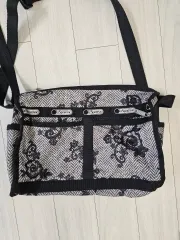 LeSportsac ヘリンボーン フラワー クロスバック