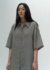 服屋 itochi ラグランハーフスリーブシャツ 半袖シャツ モヘヤ混 M