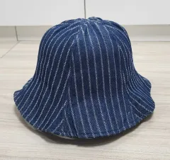 デニム(ストライプ)バケットハット