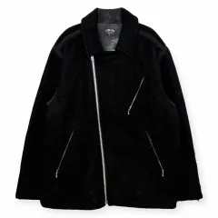 STUSSY ウール ライダースジャケット