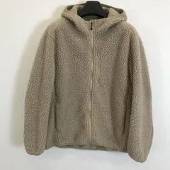 ユニクロ ブロックテック ボア フリースジャケット M