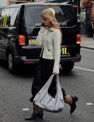 ラーティゼン ケーブル ジップアップ ニット