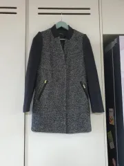 Kenneth Lady バイカラー ウールコート レディース