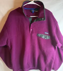 90s パタゴニア シンチラ スナップ-T パープル/グレー USA