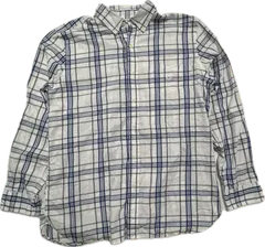 CHAPS チャップス ボタンダウンシャツ Lサイズ EASY CARE（形態安定） ブルー ホワイトチェック柄