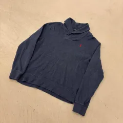 ポロラルフローレン ポニー ネイビー ショール ニット