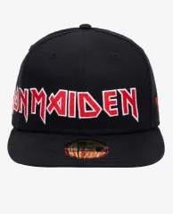 NEW ERA × アイアン・メイデン メタル プレート BIG ロゴ サイズキャップ ブラック 714
