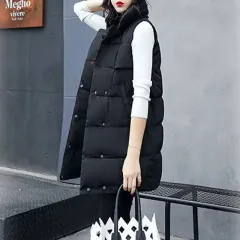 쎄샵 1169 KARAダウンベスト ブラック FREE5566-1個