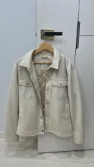 ZARA ザラ アイボリー スウェード キルティング ジャケット L