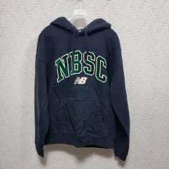 ラ102 New Balance ニューバランス ユニセックス NBSC 起毛 セミオーバーサイズ フリース フーディーTシャツ M
