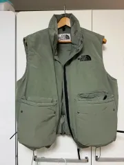 THE NORTH FACE ザノースフェイス ダウンベスト ヌプシ オリーブ L (レアカラー)