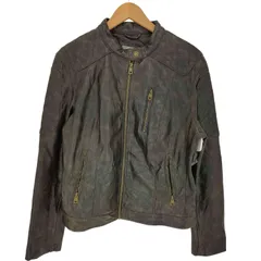 リーバイス Levis フェイクレザー シングルライダースジャケット メンズ import：XL 