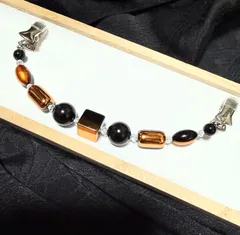 羽織紐　メタリック　黒　ゴールド　ブラック　茶色　メタル風　オシャレ