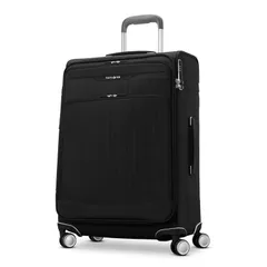 サムソナイト メンズ バッグ スーツケース Samsonite Silhouette 18 Softside Medium Expandable Spinner Black ブラックのサムネイル