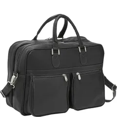 ピエル レザー メンズ バッグ ハンドバッグ Piel Leather Checkpoint Friendly BriefOvernighter Black ブラック