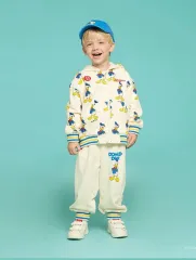 新品 BEBE DE PINO ドナルドダック ヨコ ジップアップパーカー ジャージパンツ セット 120