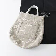ヒロコハヤシ HIROKO HAYASHI VERNICE ベルニーチェ 2way トートバッグ＼グレー ショルダーバッグ リネン レザー 牛革【2400014878349】のサムネイル
