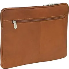 ピエル レザー メンズ バッグ ハンドバッグ Piel Leather 13 Zip Laptop Sleeve Saddle