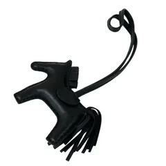 HERMES(エルメス) キーホルダー(チャーム)美品  ロデオチャームPM ソーブラック