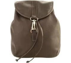 ピエル レザー メンズ バッグ バックパック・リュックサック Piel Leather Medium Drawstring Backpack Chocolate チョコレート