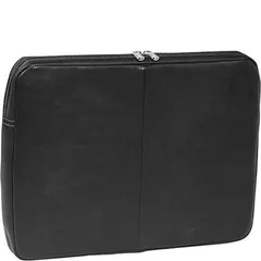 ピエル レザー メンズ バッグ ハンドバッグ Piel Leather 15 Zip Laptop Sleeve Black ブラック