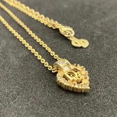 Christian Dior　ディオール　ネックレス　ロゴモチーフ　ゴールド系　1404