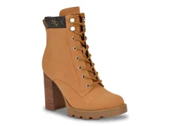 ゲス レディース シューズ ブーツ・レインブーツ Guess Nellsan Bootie Medium Natural Brown ブラウン