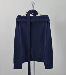 マフラー オフショルダー ニット