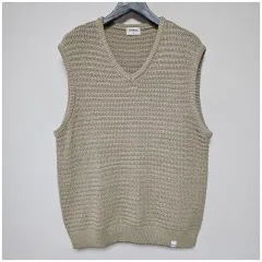 COVERNAT Vネック ニット ベスト ベージュ 100