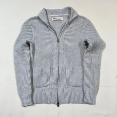 M) リーバイス コットン ニット ジップアップ カーディガン