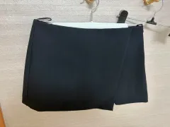 ZARA(ザラ) 黒 ラップスカート ミニスカート
