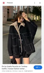 オーバーサイズ ブラックデニム ファージャケット free