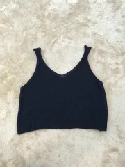 ニット ビスチェ ブラック