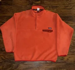 11FW patagonia Synchilla（シンチラ） スナップ-T フリース オレンジ レッド