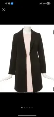 LINE ブラック ジャケット コート