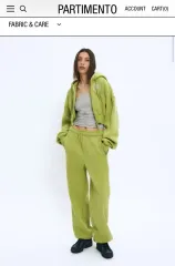 パルティメント セットアップ S ライトグリーン