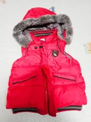 Enfant et Chocolat 赤 ダウン ベスト