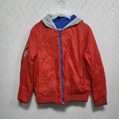 ラ67 Tommy Hilfiger トミーヒルフィガー キッズ リバーシブルジャケット 12-14