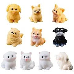 【新品】 DeryArcle ミニチュア 犬 ミニ置物 小さいなワンチャン 小さいなワンチャン フィギュア ガーデンオーナメント ワンちゃん 12匹 セット ?脂 縁起物 置物 強くて耐久性 幸運 ミニ 友達 贈り物 ダックス 装飾3D 立体卓上 樹脂 盆栽 