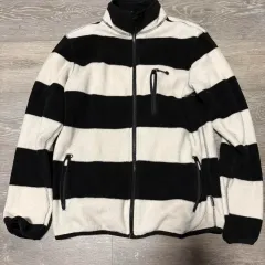 STUSSY ストライプ フリース ジャケット