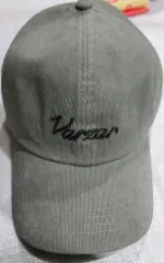 VARZAR チェーン ロゴ コーデュロイ OGフィット ベースボールキャップ カーキ