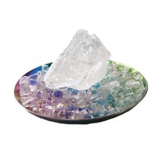 天然石 さざれ石 水晶ポイント オーロラプレート - メルカリ